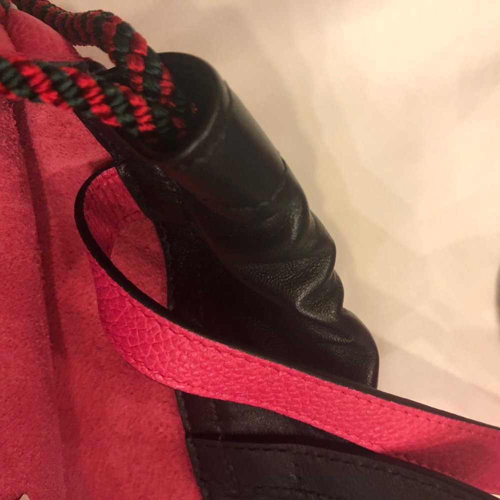 Gucci 2018 Leather Drawstring Backpack in Pink NEW WITH DUSTBAG - Picture 10 of 16